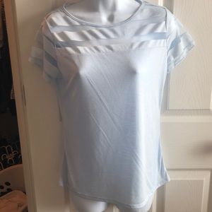 Pale blue shirt